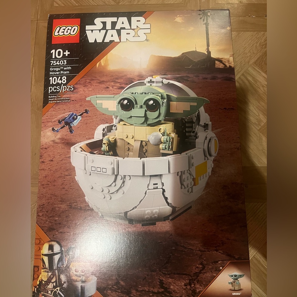 Lego Star Wars Grogu Hover Pram Set - Green and Gray